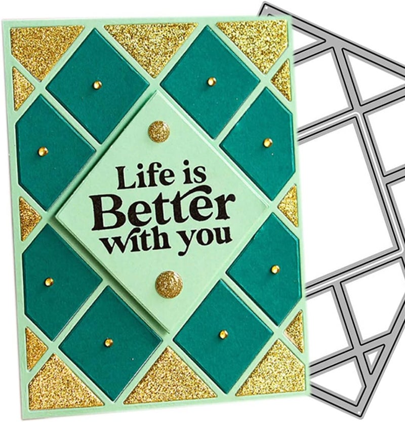 Mvchifay Cutting Dies for Card Making Metal Die-Cuts Scrapbooking Tool Hollow Frame DIY Craft Punch Template Embossing for Paper Album Decor (Style-A) - Image 2